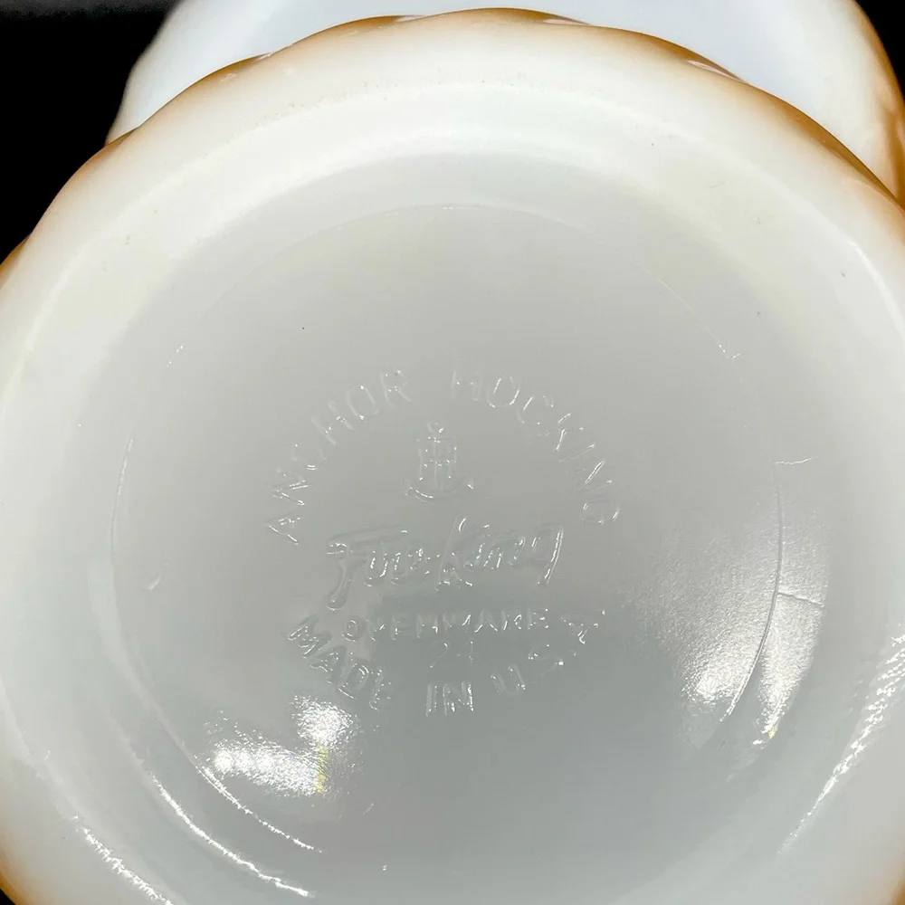 Anchor Hocking Fire King Peach Luster Bowls Set of Two Made in the USA‎ Ovenware